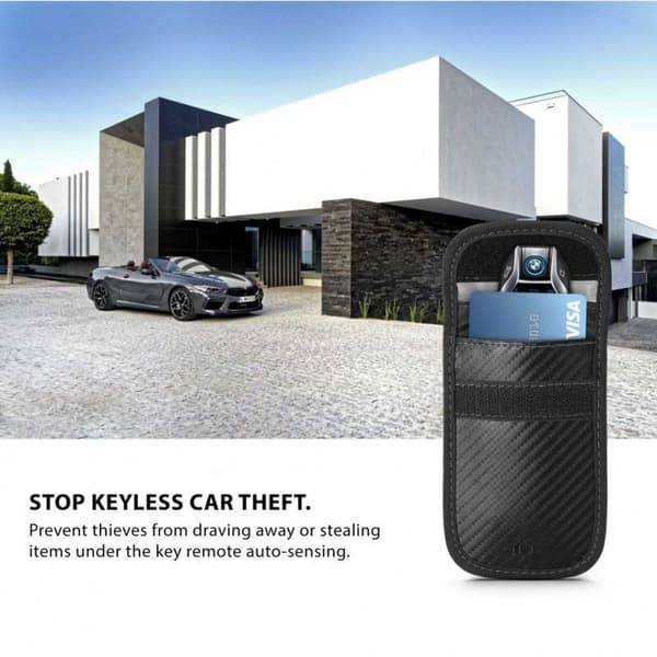 RFID-suojattu avainkotelo Tech-Protect V1 Carbon