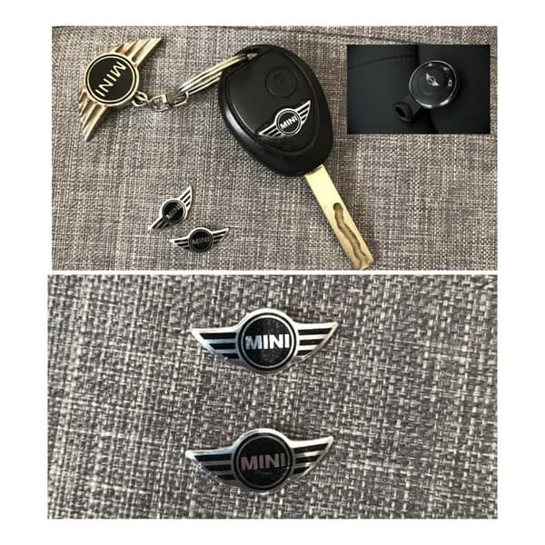 2 x 21mm x 11mm (BMW) MINI Replacement Key Nyckel Fob Badge Sticker CDON