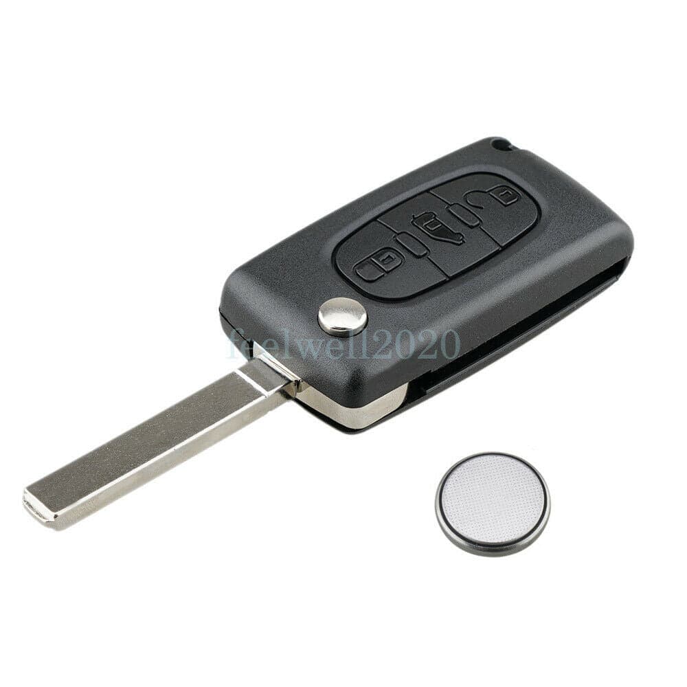 Citroen Berlingo Dispatch 3 Button Knapp Remote Avl�gsen Key Nyckel Case Fodral VA2 CE0536 Batteri Repair Reparera