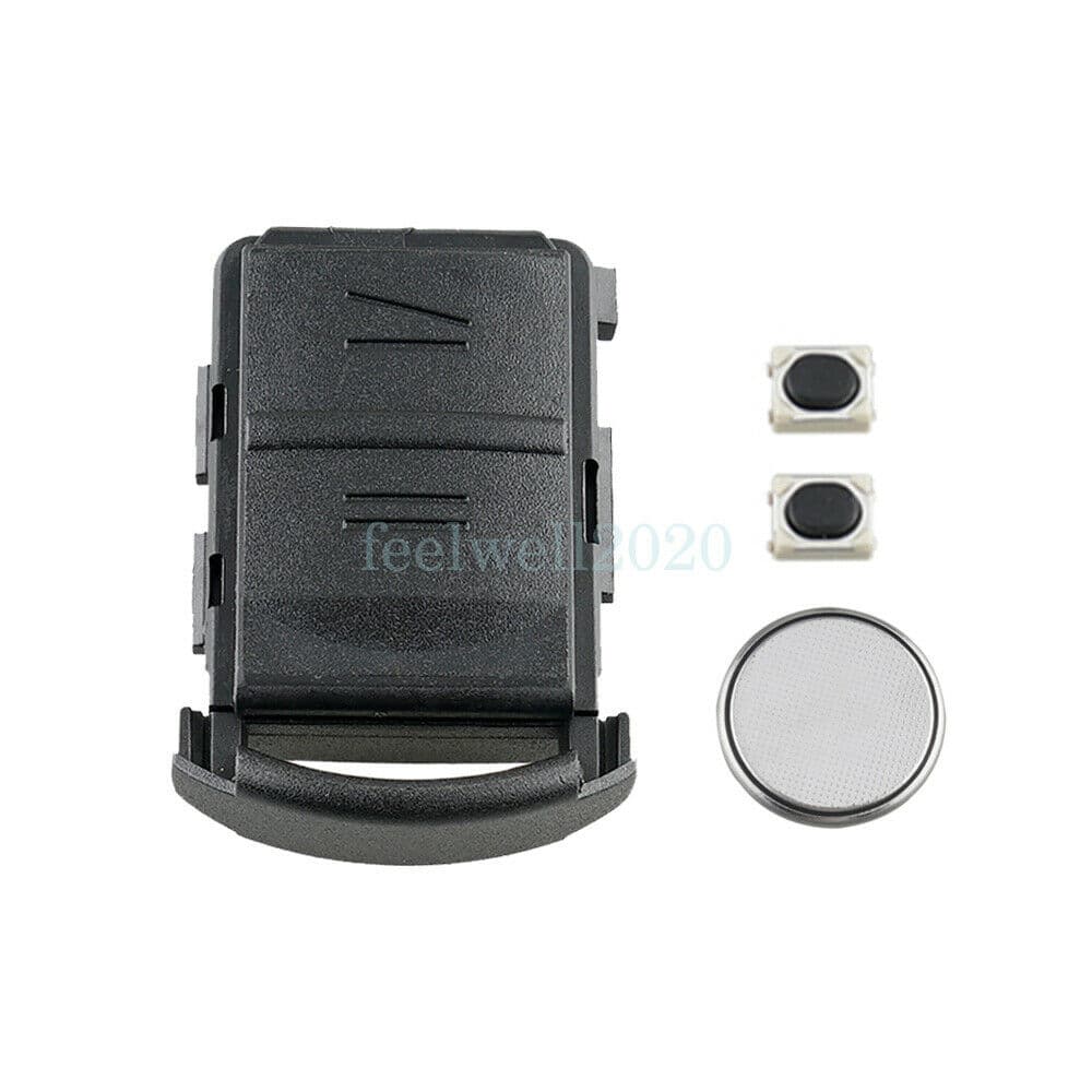 2 Button Knapp Key Nyckel Fob Case Fodral Cover Omslag Batteri Vauxhall Opel Corsa C Meriva Combo Tigra