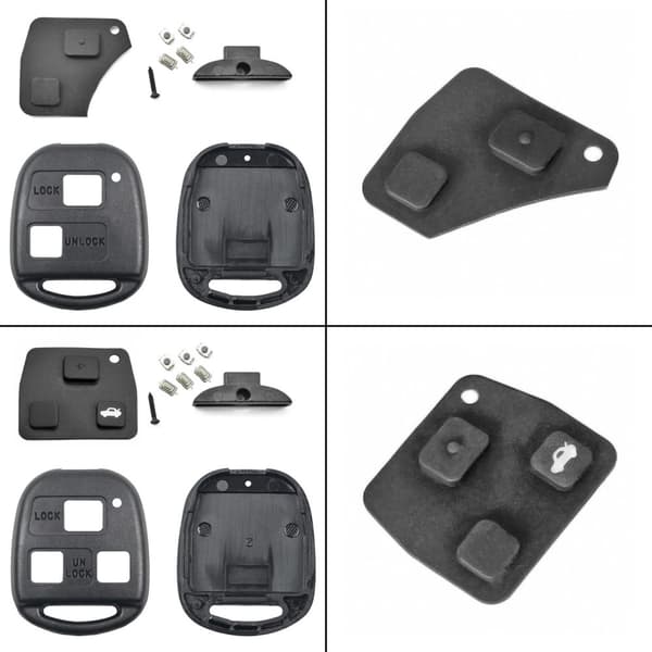 Nøkkelskall / Alarmfob til Toyota - 2 eller 3 knapper