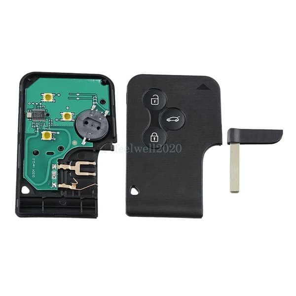 For Renault Megane Scenic Clio 3 Button Full Remote Key Card 433Mhz Complete UK