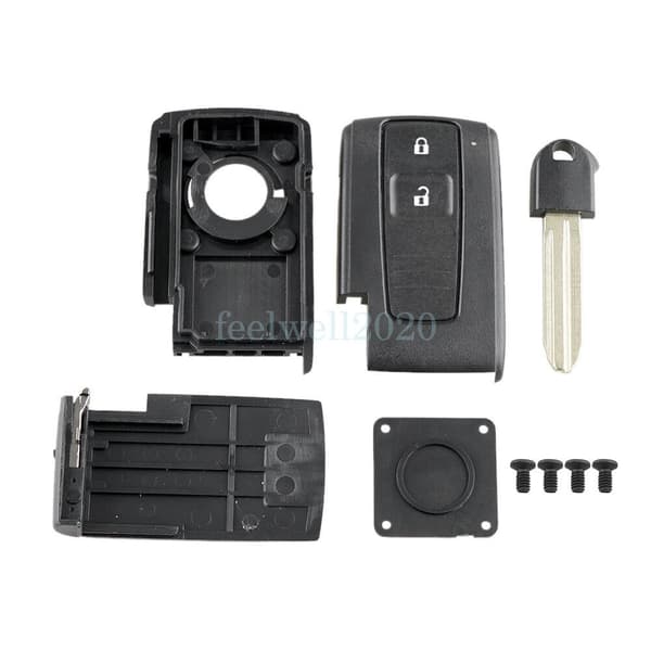 Replacement For Toyota Corolla Verso Prius 2 Button Smart Key Case + TOY43 Blade