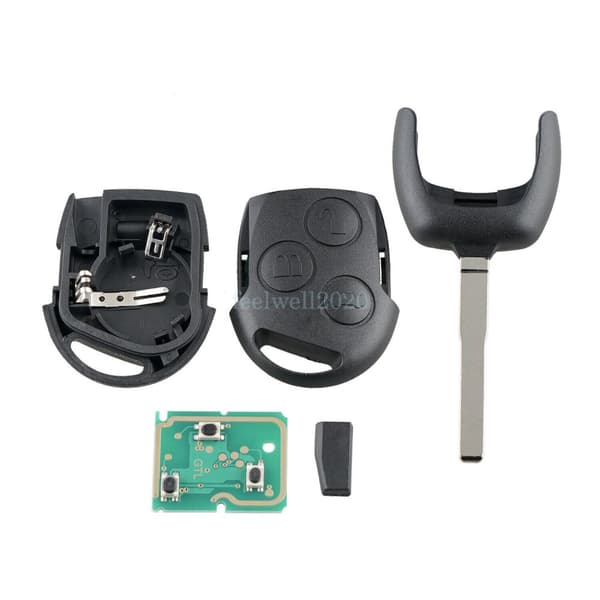 2Pcs Remote Key Fob 433Mhz ID63 For Ford Focus C-Max S-Max Mondeo Fiesta 06-11