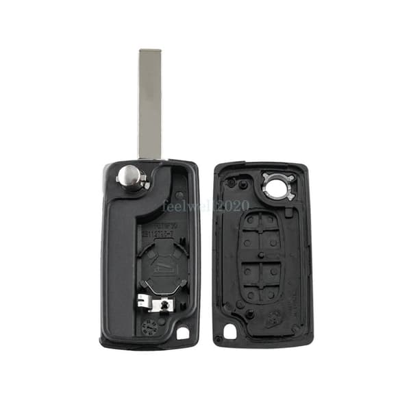 2 Button Flip Key Fob Case for Citroen C2 C3 C4 C5 C6 C8 XSARA PICASSO CE0536