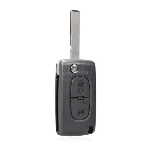 for Peugeot 207 308 807 3008 5008 Expert Flip 2 Button Car Key Fob Case -CE0536