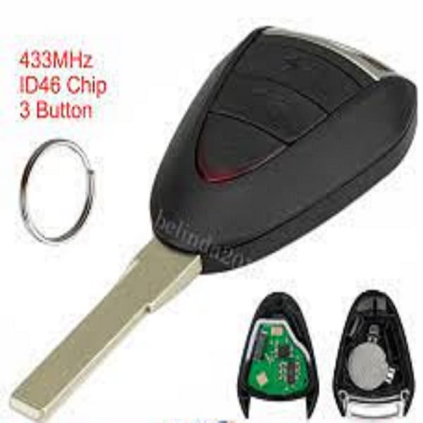 Full Remote Car Key 433Mhz For Porsche 911 997 Boxster Cayman Cayenne ID46