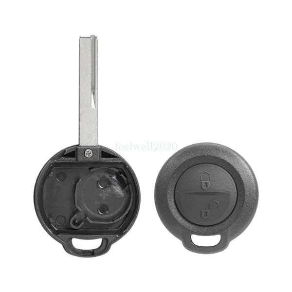 2 Button Key Case Shell For Mitsubishi Colt Remote Fob 2005 - 2012 Smart ForFour