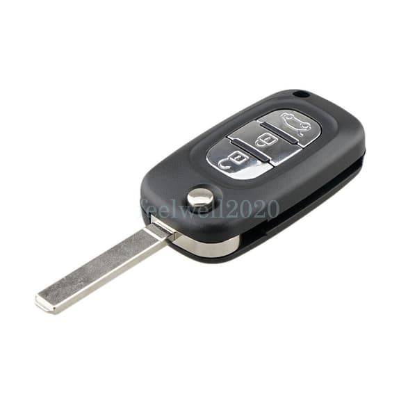 3Button Flip Key Fob Case Cover for Renault Clio 3 2007 2008 2009 2010 2011 2012