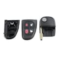 Miniatyrbillede 6 af 7: Replacement For Jaguar XJ XJR X S TYPE 4 Button Remote Key Fob Case + Battery