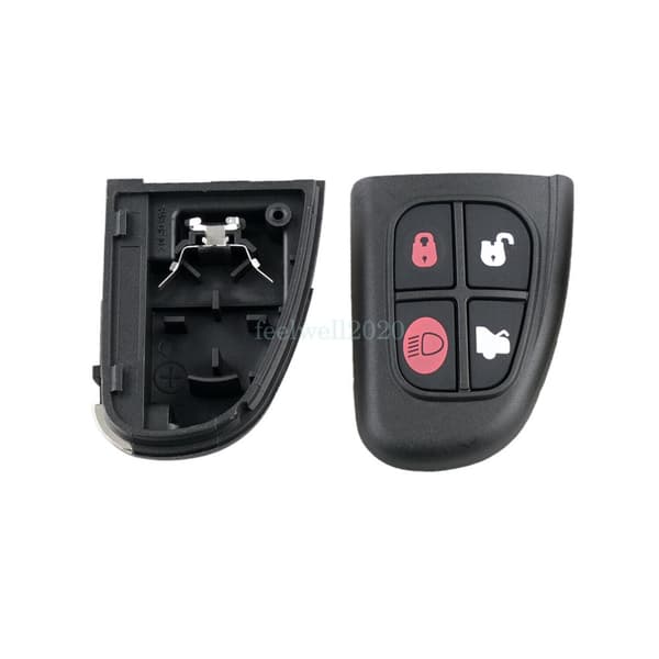Replacement For Jaguar XJ XJR X S TYPE 4 Button Remote Key Fob Case + Battery