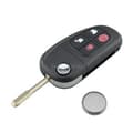 Miniatyrbillede 1 af 7: Replacement For Jaguar XJ XJR X S TYPE 4 Button Remote Key Fob Case + Battery
