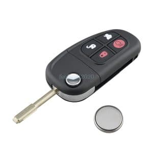 Replacement For Jaguar XJ XJR X S TYPE 4 Button Remote Key Fob Case + Battery