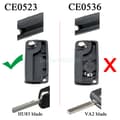 Miniatyrbilde 2 av 7: 3 Button Flip Remote Key Fob Case For Peugeot Expert Citroen Dispatch Berlingo
