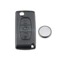Miniatyrbilde 1 av 7: 3 Button Flip Remote Key Fob Case For Peugeot Expert Citroen Dispatch Berlingo