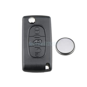 3 Button Flip Remote Key Fob Case For Peugeot Expert Citroen Dispatch Berlingo