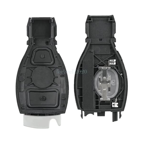 2 Button Smart Key Fob Case For Mercedes Benz 2000+ Keyless Shell Cover + Blade