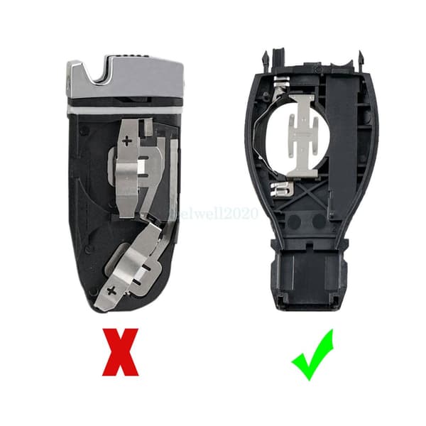 2 Button Smart Key Fob Case For Mercedes Benz 2000+ Keyless Shell Cover + Blade