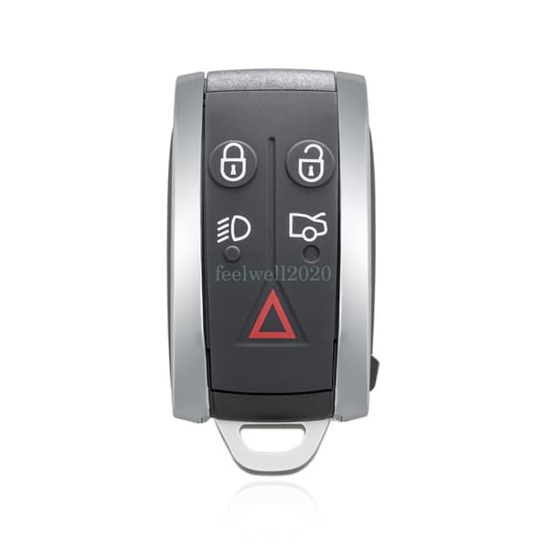 5 Button Smart Remote Key Fob 433Mhz for Jaguar XF XFR XK XKR KR55WK49244 + Chip