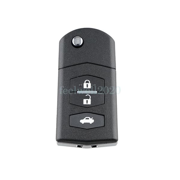 2X 3 Button Flip Remote Key Fob Case Shell For Mazda 2 3 5 6 RX8 MX5 Replacement