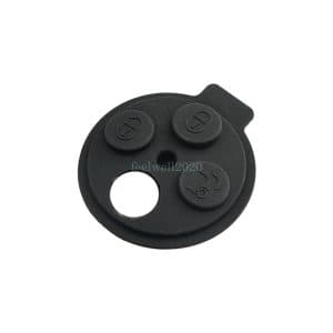 2PC 3 Button Rubber Key Pad For Smart Forfour Fortwo City Roadster Remote Fob
