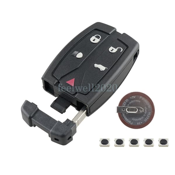 5Button Key Fob Case Shell Cover for Land Rover Freelander 2 2011 2012 2013 2014