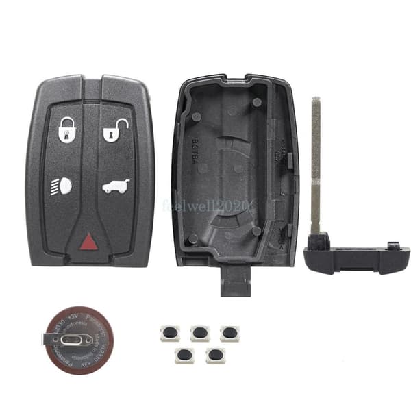 5Button Key Fob Case Shell Cover for Land Rover Freelander 2 2011 2012 2013 2014