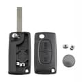 Pikkukuva 5 / 7: 2 Button Flip Key Fob Case for Peugeot 308 3008 2010 2011 2012 2013 2014 2015
