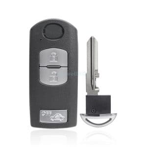 For Mazda MX-5 3 CX-5 6 Tourer 3 Button Keyless Remote Key Fob Case Cover Blade