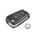 Miniatyrbillede 1 af 7: Replacement Flip Key Fob Case + Battery For KIA Ceed Sportage Rio Picanto Optima