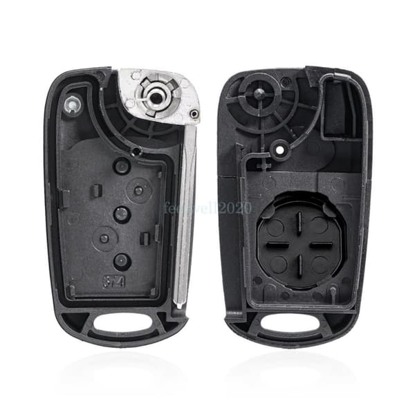 Replacement Flip Key Fob Case + Battery For Hyundai i20 2008 2009 2010 2011 2012