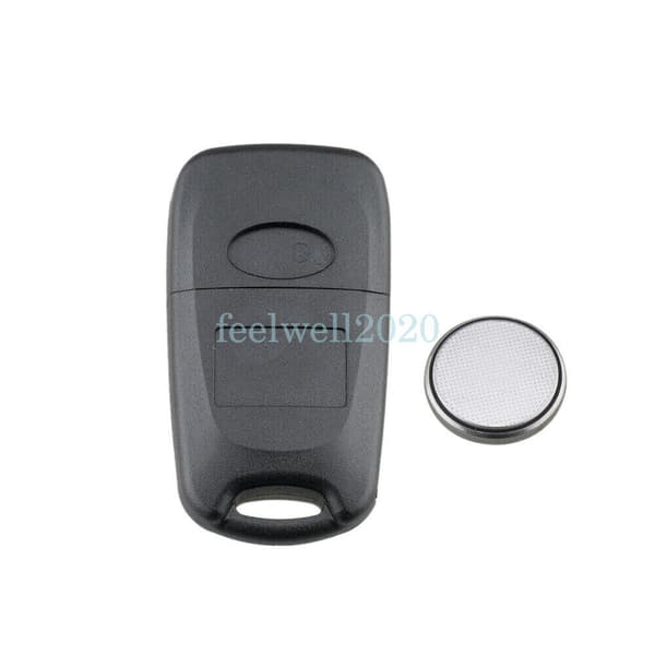 For Kia Ceed Sportage Sorento Rio Hyundai 3 Button Flip Key Fob Case + Battery