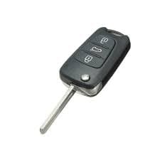 For Kia Ceed Sportage Sorento Rio Hyundai 3 Button Flip Key Fob Case + Battery