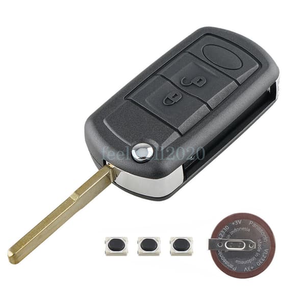 For Land Rover Discovery 3 Range Sport 3 Button Car Key Fob Case Battery Switch