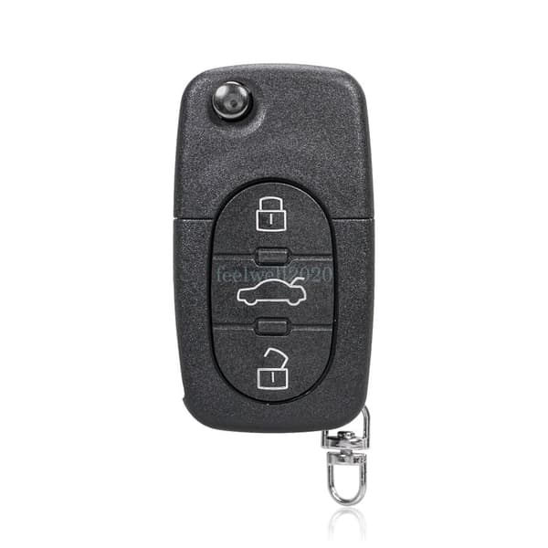 3 Button Flip Key Fob Case For Audi TT MK1 Remote Fob 2002 2003 2004 2005 2006
