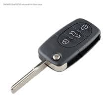 3 Button Flip Key Fob Case For Audi TT MK1 Remote Fob 2002 2003 2004 2005 2006