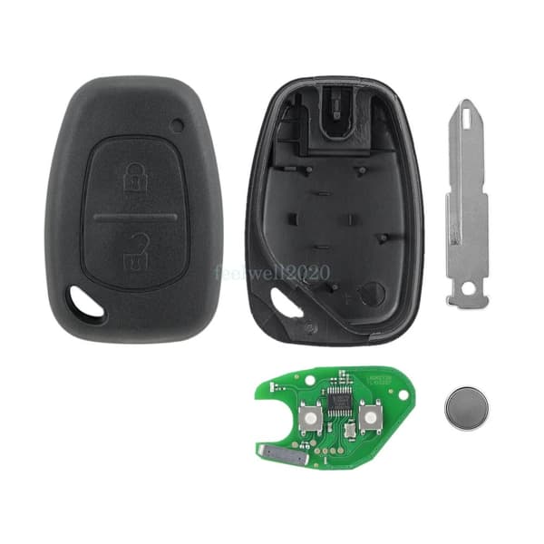 433MHz Remote Key Fob ID46 For Renault Traffic 2002 2003 2004 2005 - 2013 2014