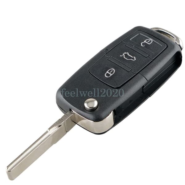3 Button Remote Key Fob For Volkswagen VW Golf 7 Beetle Caddy Jetta Seat Skoda