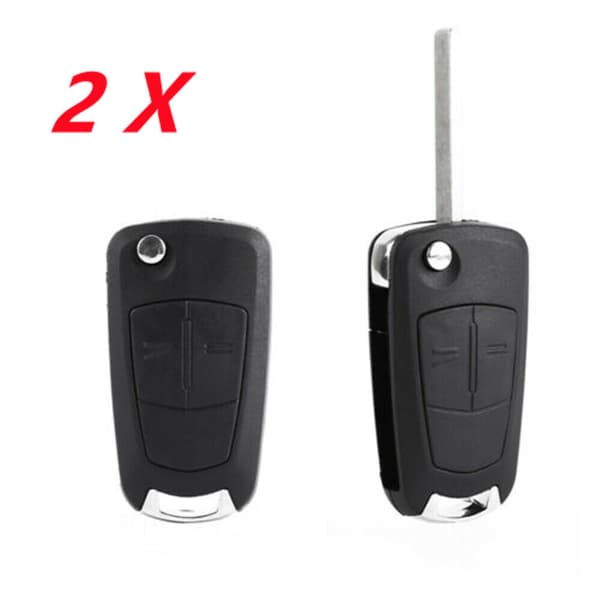 2X For Vauxhall Corsa Astra H Zafira Meriva 2 Button Remote Key Fob Case + Blade