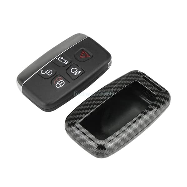 Carbon Fiber Key Cover Case Fob For Land Rover Freelander 2 Discovery 4 Sport
