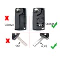 Miniatyrbilde 2 av 7: For Peugeot Expert 207 308 807 3008 5008 Key Fob Case Battery 2 Button - CE0536