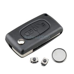 For Peugeot Expert 207 308 807 3008 5008 Key Fob Case Battery 2 Button - CE0536