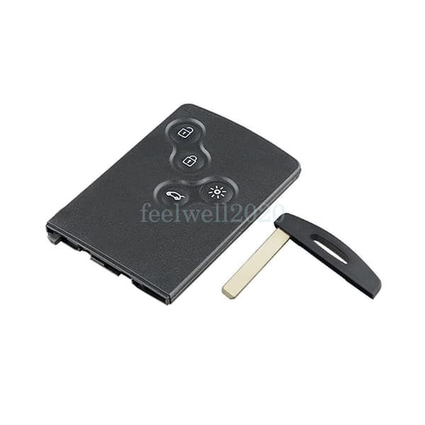 For Renault Laguna Megane Scenic Clio 4 Button Smart Key Card Fob Shell Blade