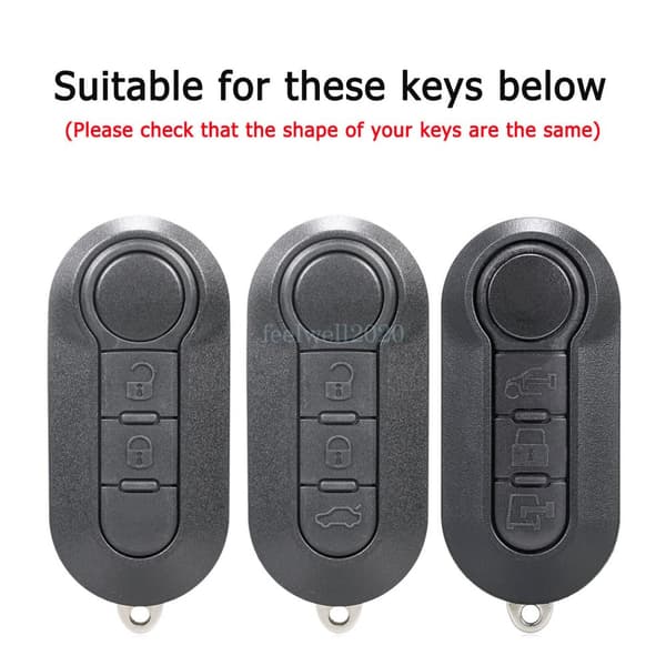 Carbon Fiber For Fiat Ducato Citroen Relay Peugeot Boxer Flip Key Fob Case Cover