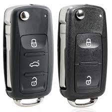 2PCS 3 Button Remote Key Fob Shell For VW Polo Beetle Bora Caddy Eos Golf Plus
