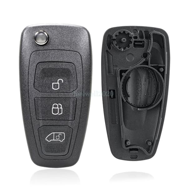 3 Button Remote Flip Key Fob Case for Ford Transit MK8 2013 2014 2015 2016 2017