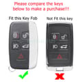 Miniatyrbilde 2 av 7: Carbon Fiber Car Key Cover Case Fob For Land Rover LR4 Range Rover Sport Evoque