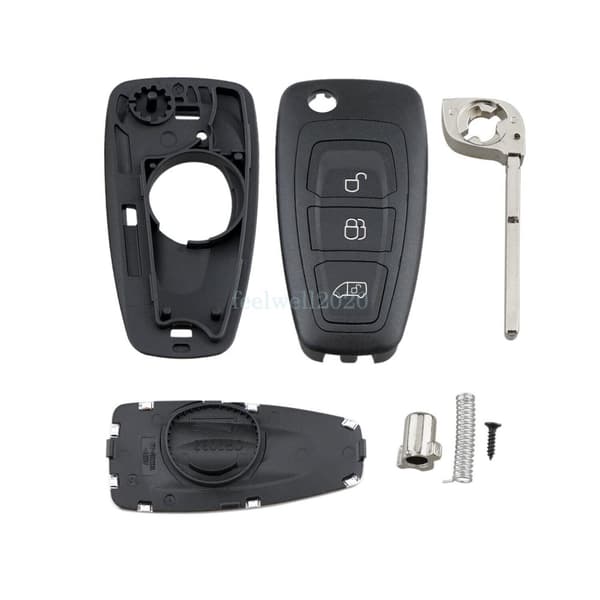 3 Button Remote Key Fob Case Blade For Ford Transit Custom Tourneo MK8 Galaxy