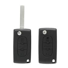 2X Flip Remote Key Fob Shell Case For Peugeot 207 307 308 3008 5008 807 Expert