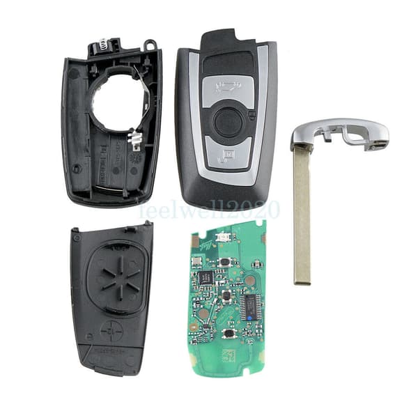 For BMW 1 2 3 4 series F20 F22 F30 F31 F32 Remote Key Fob Chip 868MHz 3 Button